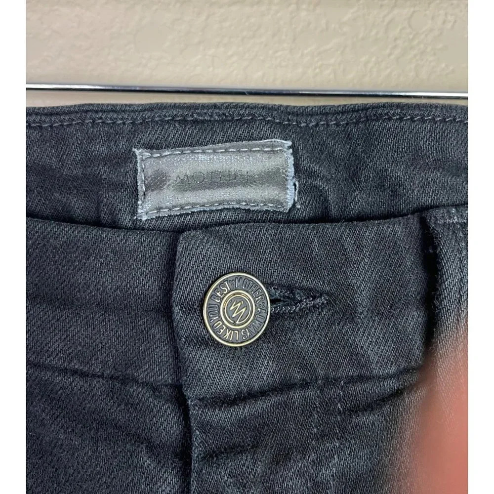 Mother Jeans High Waisted Looker in Model Spy Wash Black - Picture 4 of 10